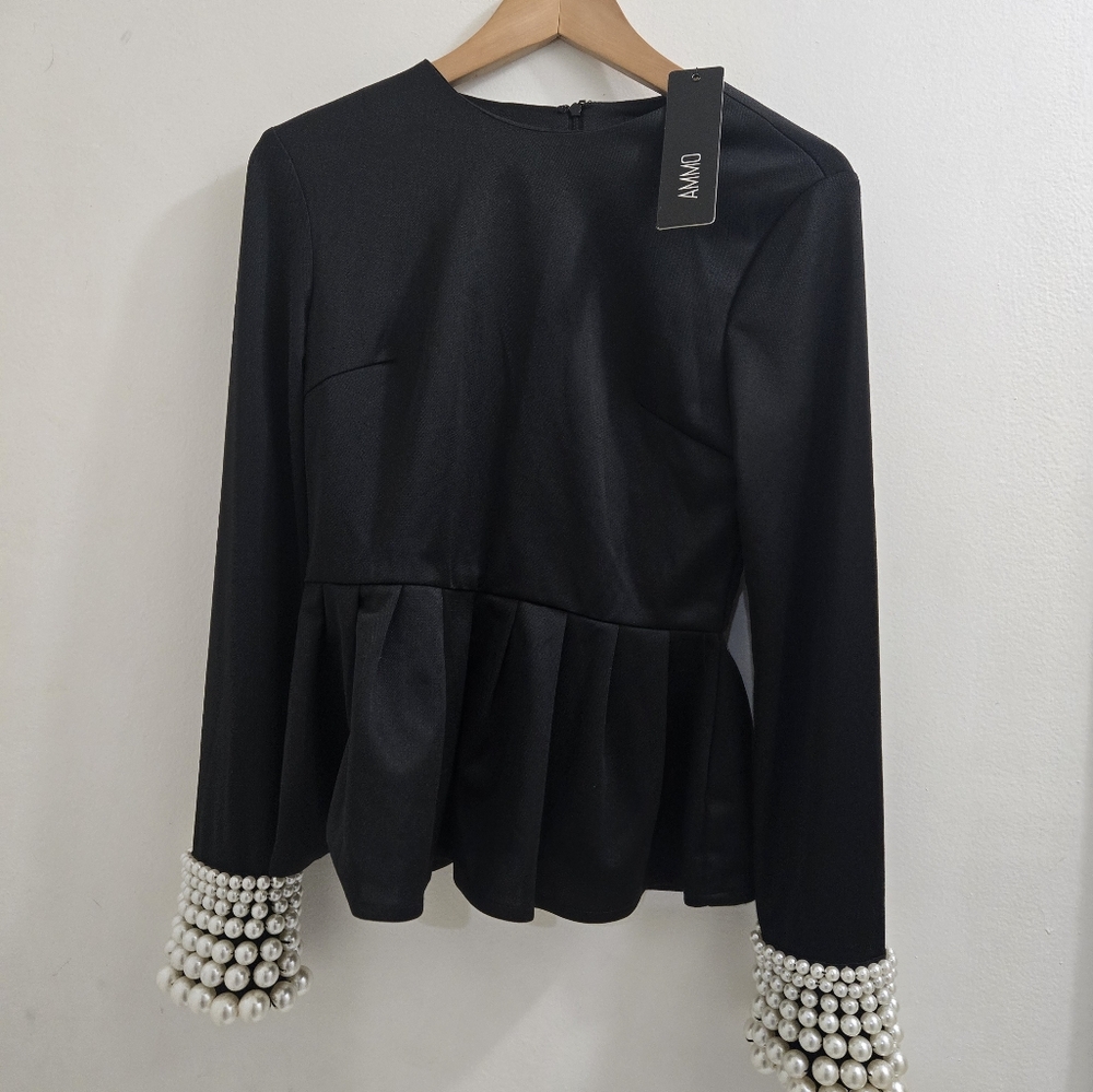 AMMO WOMEN PEARL BLOUSE M
